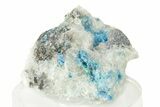 Vibrant Blue Cyanotrichite with Fluorite - China #238803-1